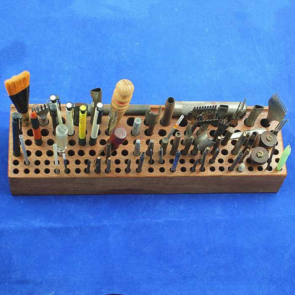 Free shipping worldwideLeathercraft tools, wood leather stamp stand